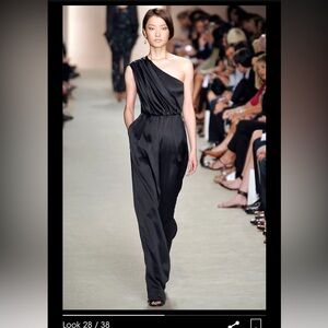 Derek Lam Black One Shoulder evening Gown, Sz 4, 36